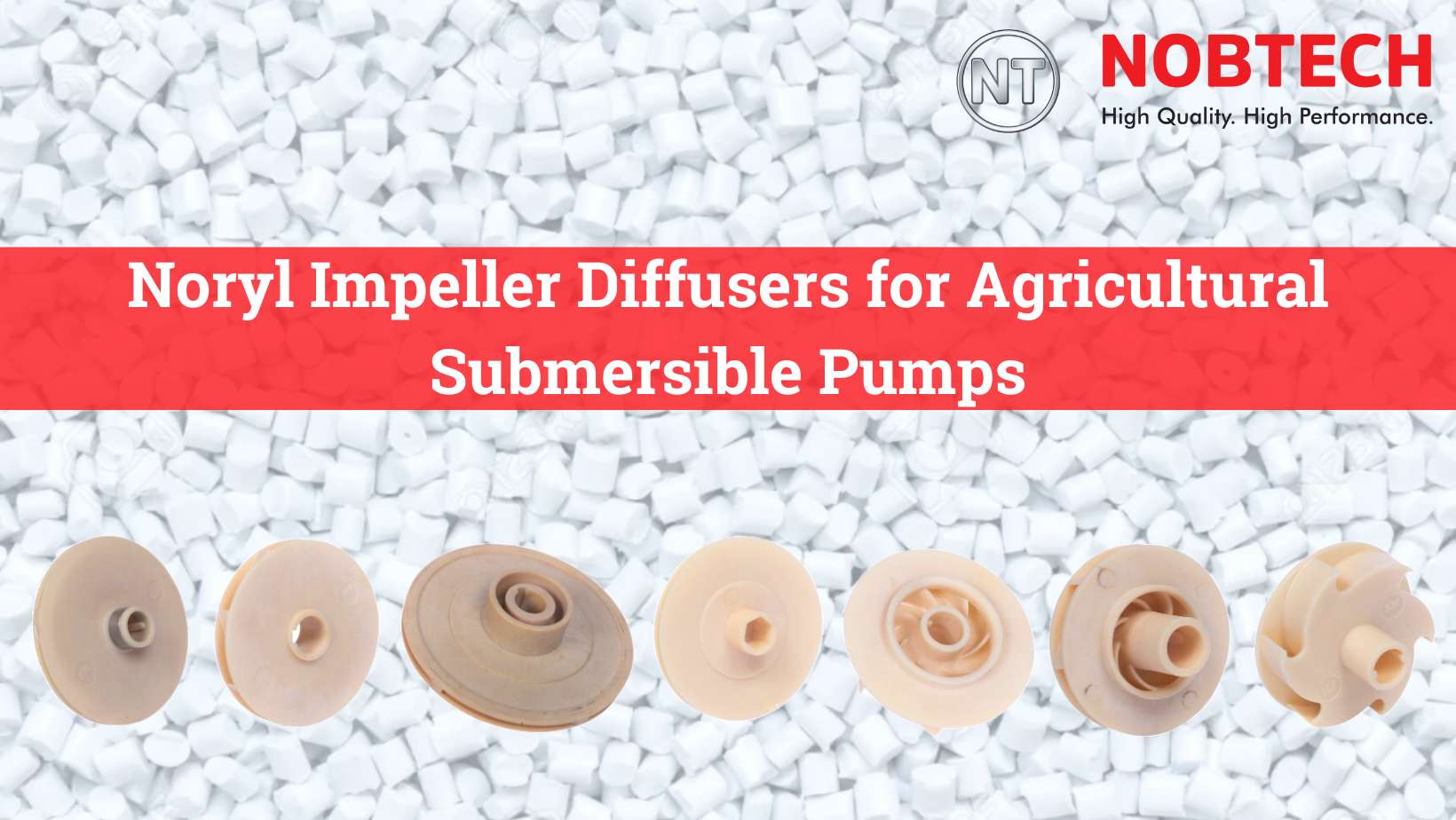 Noryl Impeller Diffusers for Agricultural Submersible Pumps